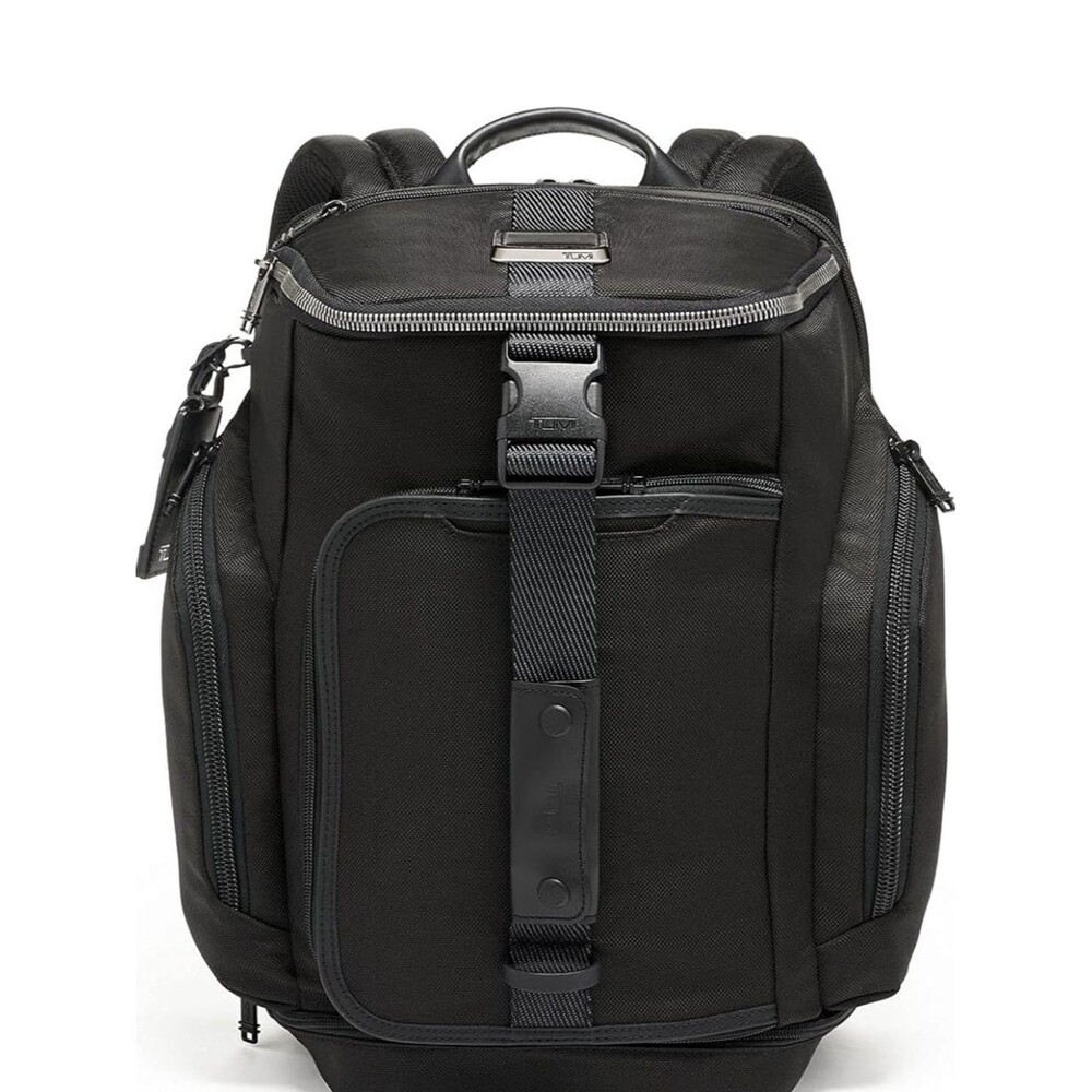 Black Alpha Bravo Admiral Backpack Duffel Carry-On Luggage 2-Ways Laptop Pockets